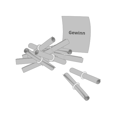 Röllchenlose weiß Gewinnnummern