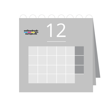 12 Blatt Wandkalender mit Deckblatt