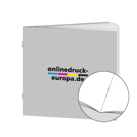 Broschüren Drahtheftung Quadrat
